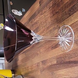 Amethyst Martini Glass Castille Albinka by AJKA